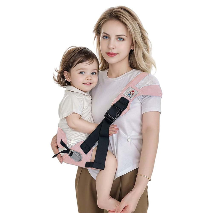 Baby Sling Carrier,Baby Carrier Newborn to Toddler Carrier Essentials Safety Non-Slip Baby Half Wrapped Sling Hip Holderr Carrying 8-35Lbs(Black)