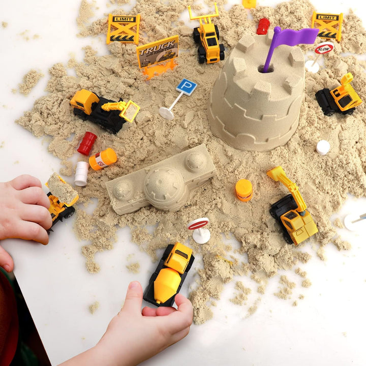 28 PCS Construction Toys for Boy Age 3-5, Small Construction Vehicles, Sandbox Toy for Boys, Small Construction Car Truck Excavator Party Favors Gifts for Boys