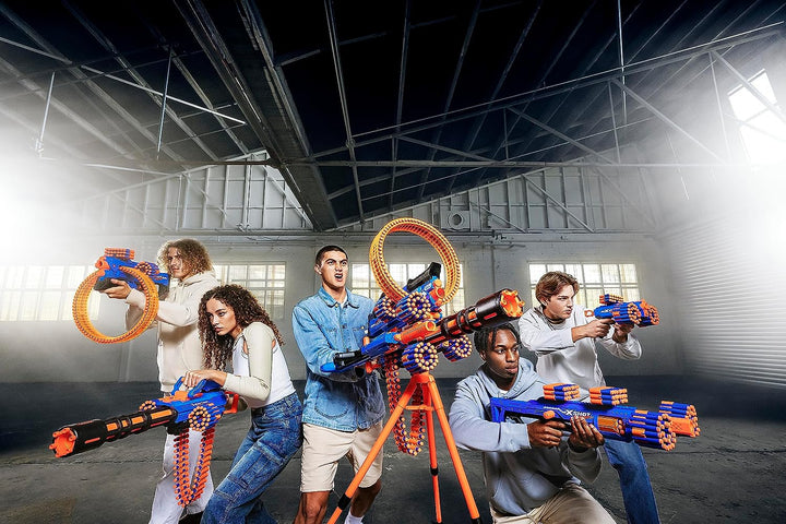 X-Shot Insanity Motorized Rage Fire by  72 Darts, Air Pocket Technology Darts, Dart Storage, Blasting Power, Auto Feeding Belt, Tripod & Scope, Outdoor Toy for Boys, Girls, Teens, Adults