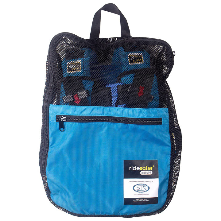 Extra Small (XS) Blue, Lightweight, Compact, Portable Car Seat, 2+ Years; 26.5–40 Lb - Perfect for Travel and Everyday Child Safety