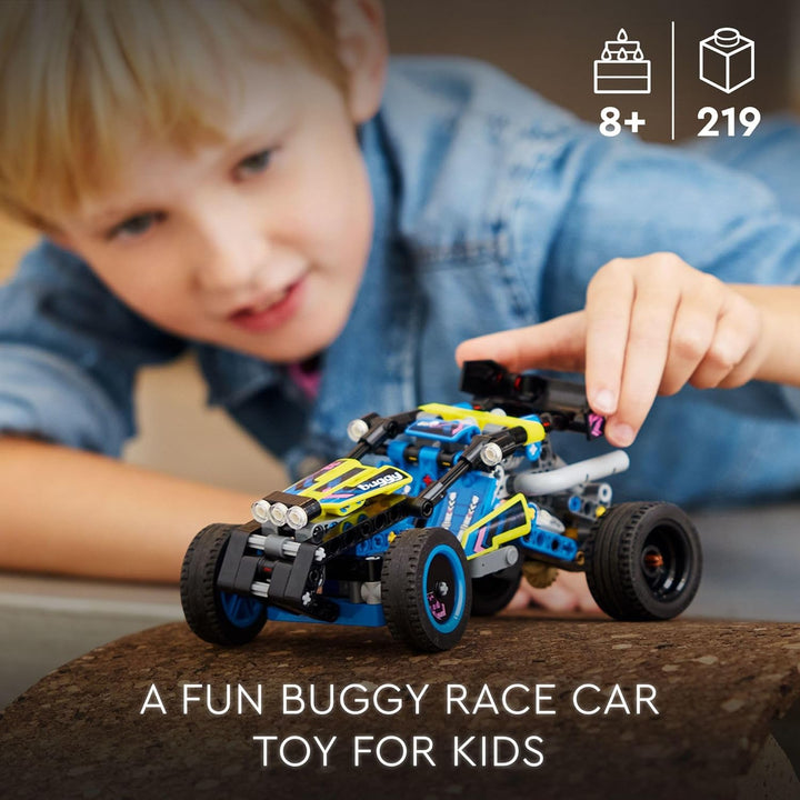 Technic Off-Road Race Buggy Buildable Car Toy, Cool Toy for 8 Year Old Boys, Girls and Kids Who Love Rally Contests, Race Car Toy Featuring Moving 4-Cylinder Engine and Working Suspension, 42164