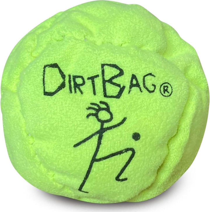 Dirtbag Footbag 8-Panel Synthetic Suede and Sand Filled Footbag | Neon Yellow