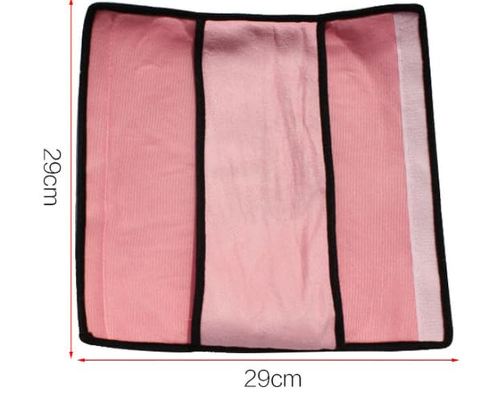 Seat Belt Pillow for Kids, Extra Soft Toddler Travel Pillow for Car Seat, Universal Car Seat Strap Cushion Pads for Baby People Adults (Pink)