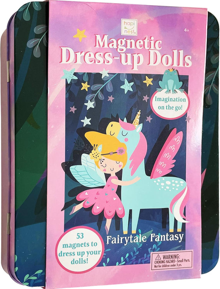 Magnetic Dress-Up Dolls for Girls Pretend Play Set, a Fairytale Fantasy Dress up Toy and Game for Ages 4, 5, 6, and 7 Years Old