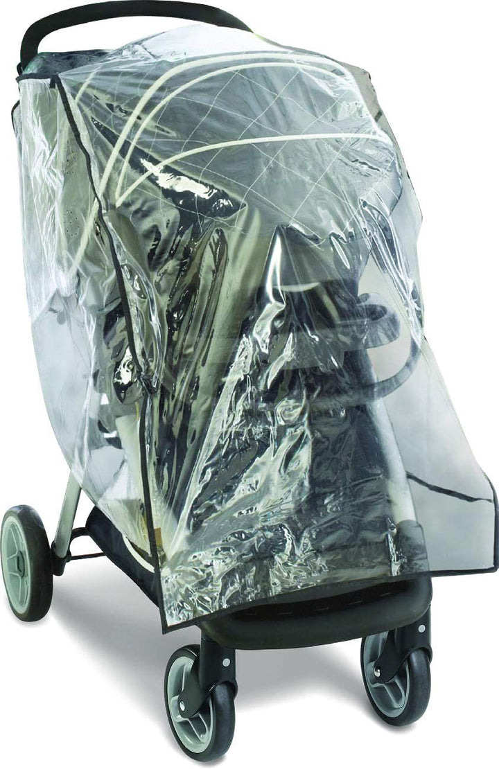 Universal Baby Stroller Plastic Rain Cover & Weather Shield, Lightweight Waterproof Weathershield, Clear Vinyl Infant Car Seat Carriage Umbrella, Winter Snow Wind Protection Travel Accessories