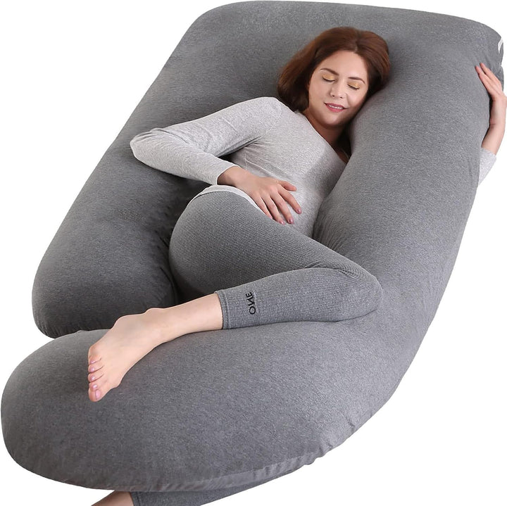 Pregnancy Pillow for Sleeping,Full Body Maternity Pillow with Removable Washable Cover,Support for Back,Hips,Legs,Belly for Pregnant Women