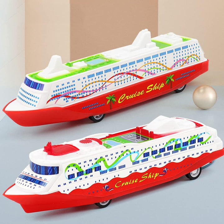 Cruise Model Toy 5Pcs Friction Powered Car Pull Back Cruise Model Go Friction Powered Vehicles Truck Inertia Toys Kids Educational S for Party Rewards Gliding