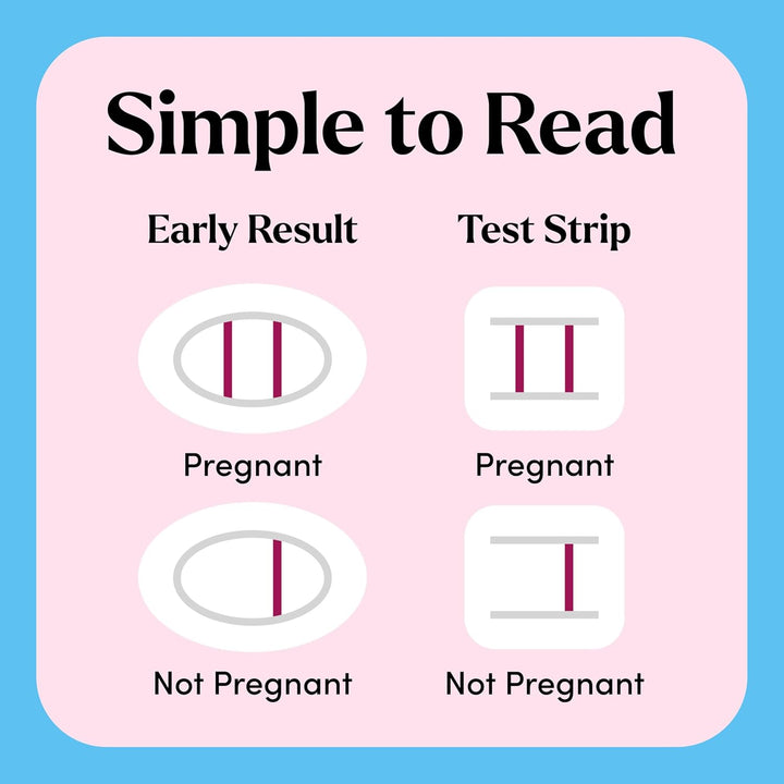 Comfort Check Pregnancy Test, 8 Count, Pink & White