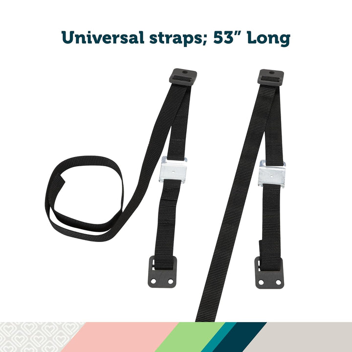 TV & Furniture Safety Straps, Black, Multi, 2 Straps(Pack of 1)