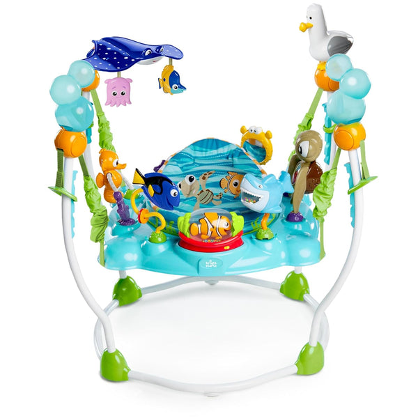 Disney Baby Finding Nemo Sea of Activities Baby Activity Center Jumper with Interactive Toys, Lights, Songs & Sounds, 6-12 Months (Blue)