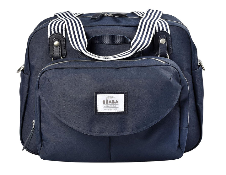 Beaba Geneva Diaper Bag, Multifunction Baby Diaper Bag, Includes Removable Strap for Stroller, Changing Pad, and Insulated Pouch, (Sage)