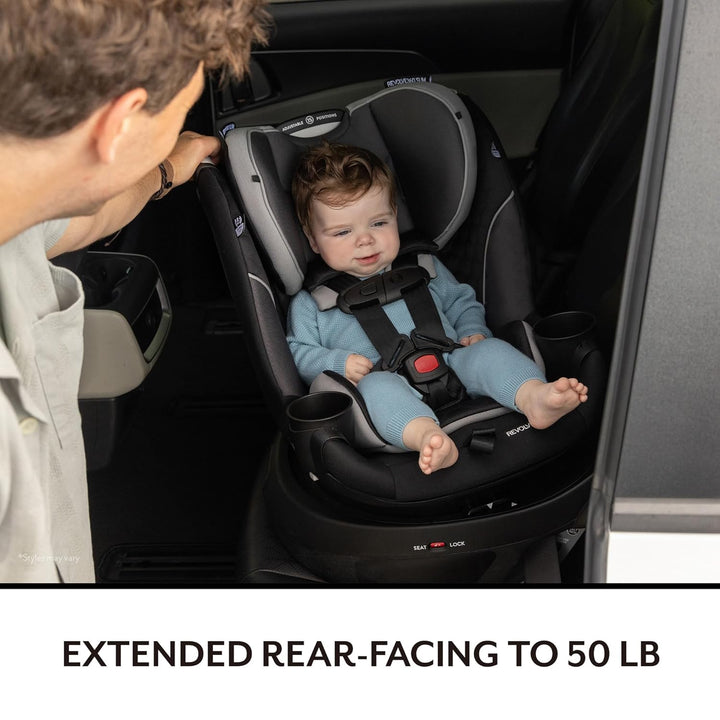 Revolve360 Slim 2-In-1 Rotational Car Seat (Canton Black)