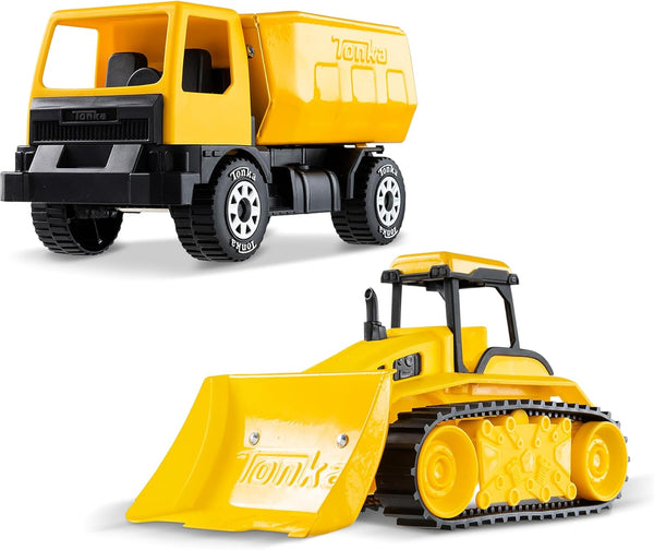 - Steel Classics Giga Series - Dump Truck & Bulldozer, 2-Pack