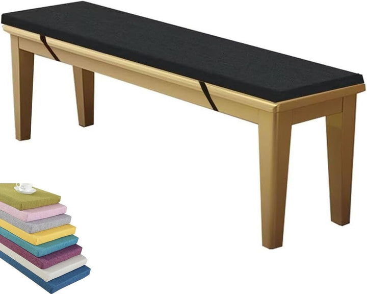 Indoor/Outdoor Bench Cushion for Furniture, Garden Replacement Cushions 90/100/120/150/180 Cm,Thick 5 Cm Seat Pads Non-Slip Removable for Loveseat Chair,Porch Swing,Dining(Beige,130X40X5Cm)