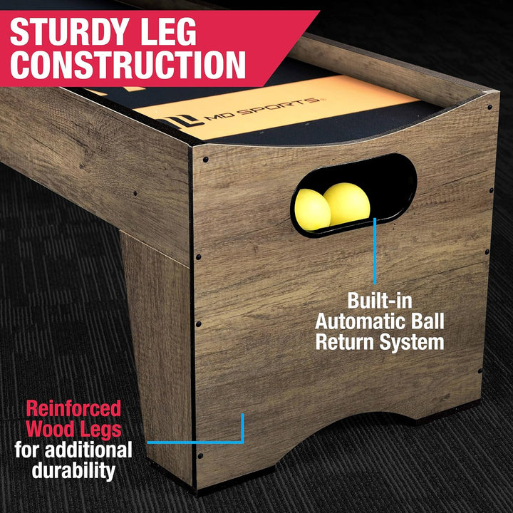 Roll & Score Arcade Game, 87" Durable Electronic Scoring with Sound Effects and Game Balls, Perfect for Family Game Rooms