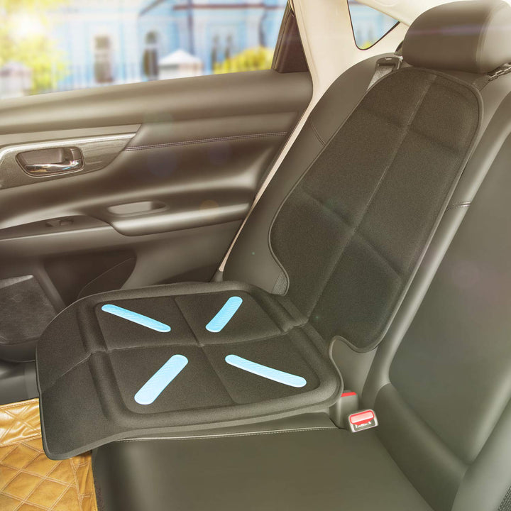 Car Seat Protector for Baby Child Car Seats, Shynerk Auto Seat Cover Mat for under Carseat to Protect Automotive Vehicle Leather and Cloth Upholstery - Waterproof and Dirt Resistant