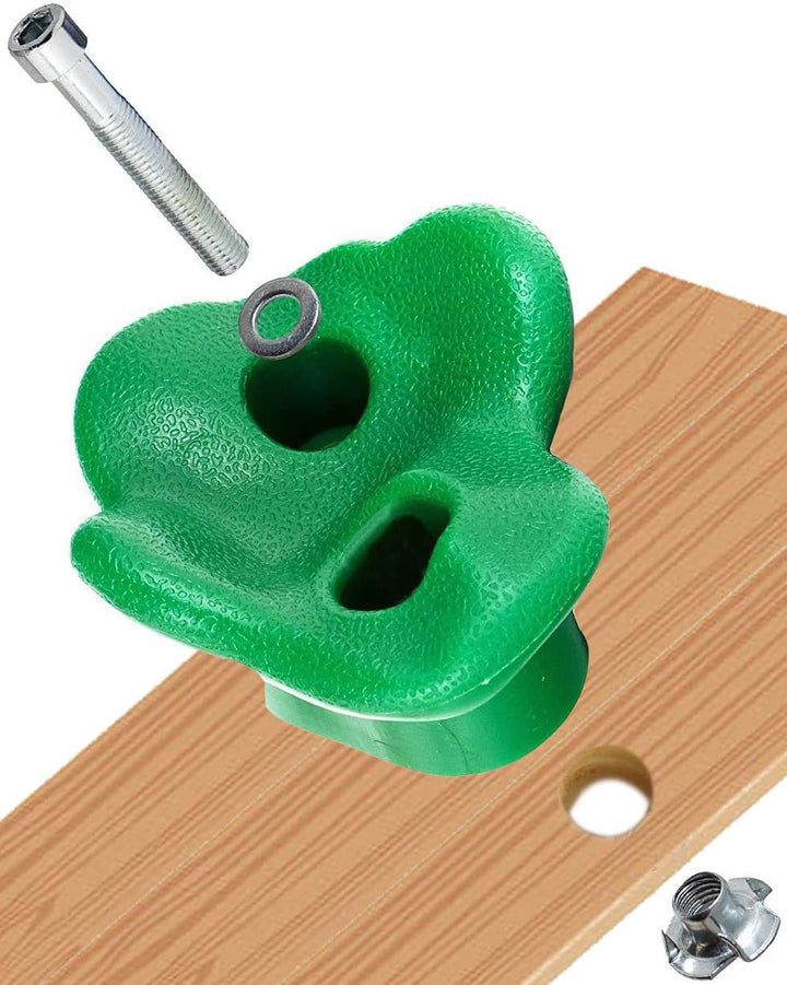 15Pc Colourful Pig Nose Shape Children Rock Climbing Holds Indoor Outdoor Kids Playground Build - Mounting Hardware Kit Included