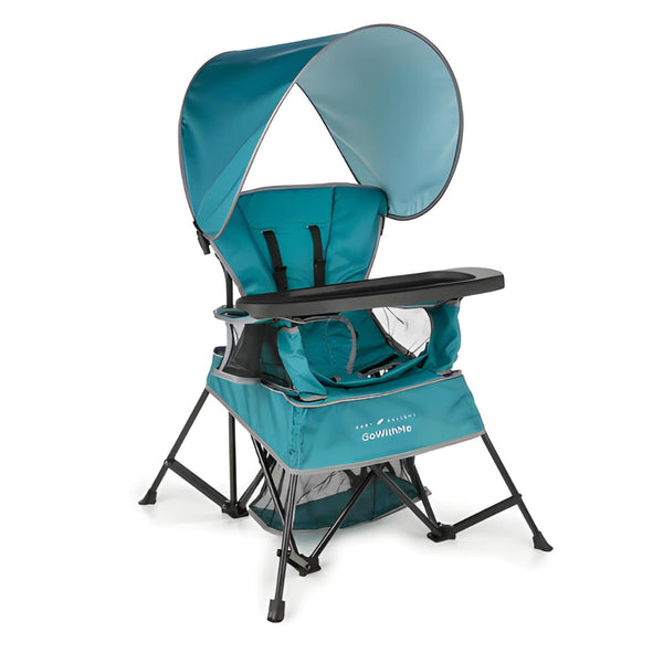 Go with Me Venture Portable Chair | Indoor and Outdoor | Sun Canopy | 3 Child Growth Stages | Teal