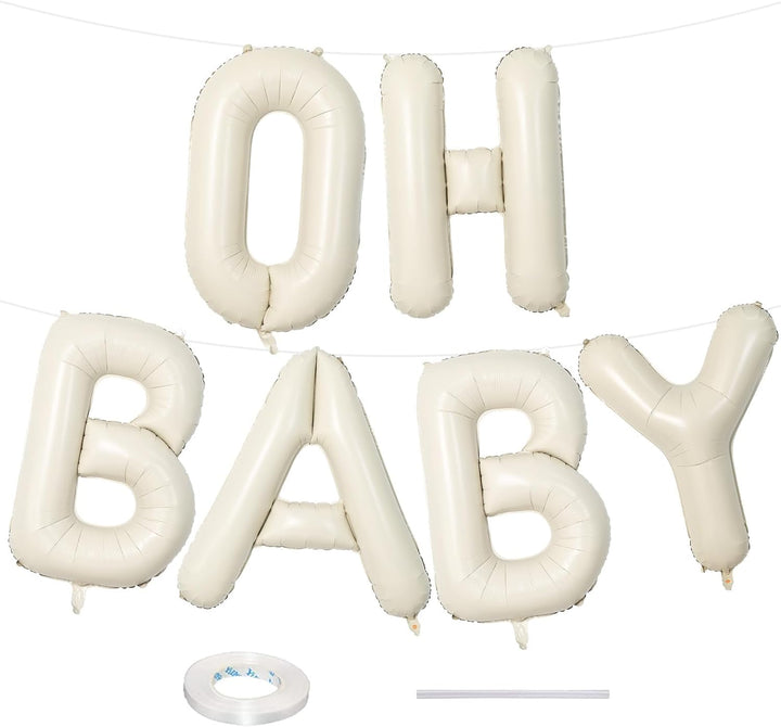 40 Inch Beige HOME Balloon for Housewarming Party Decorations, Large Cream New Home Welcome Balloon Letter Banner, Ivory White Sand Balloons Sign for Sweet House Warming Homecoming Party Decor