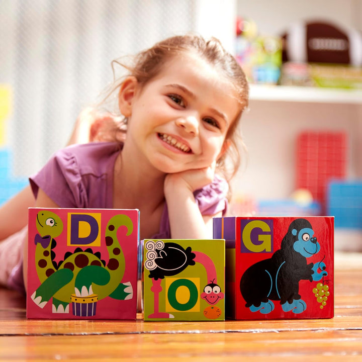 Deluxe 10-Piece Alphabet Nesting and Stacking Blocks - FSC Certified