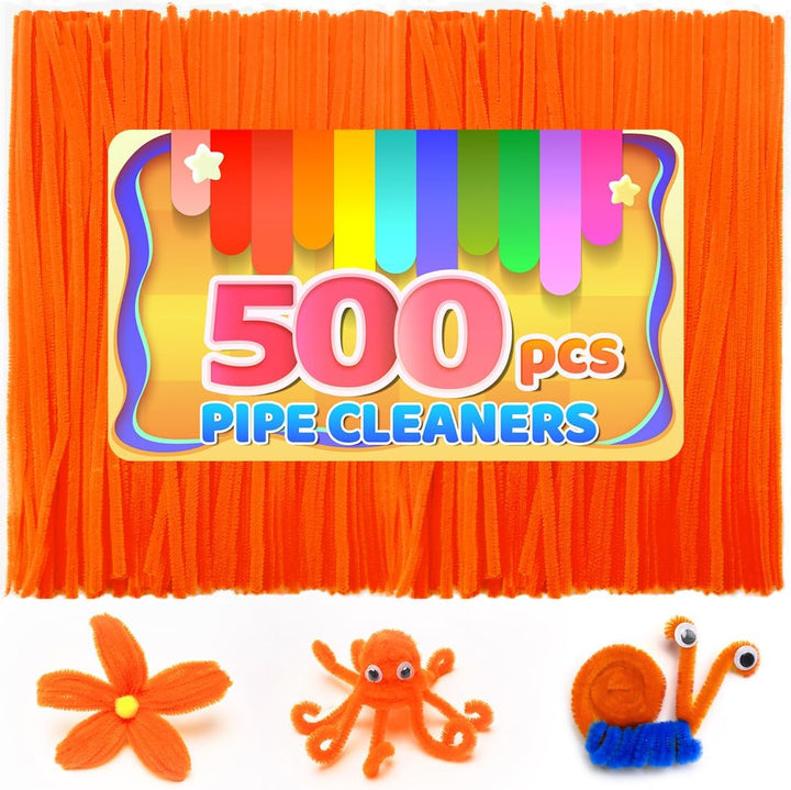 200Pcs 20Colors, Pipe Cleaners, Chenille Stems, Pipe Cleaners for Crafts, Pipe Cleaner Crafts, Art and Craft Supplies