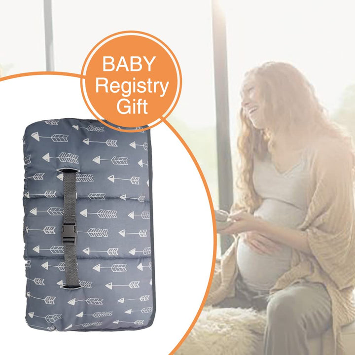Shopping Cart Cover for Baby High Chair Cover, Roll in and Go, Universal Fit, Grey Arrow