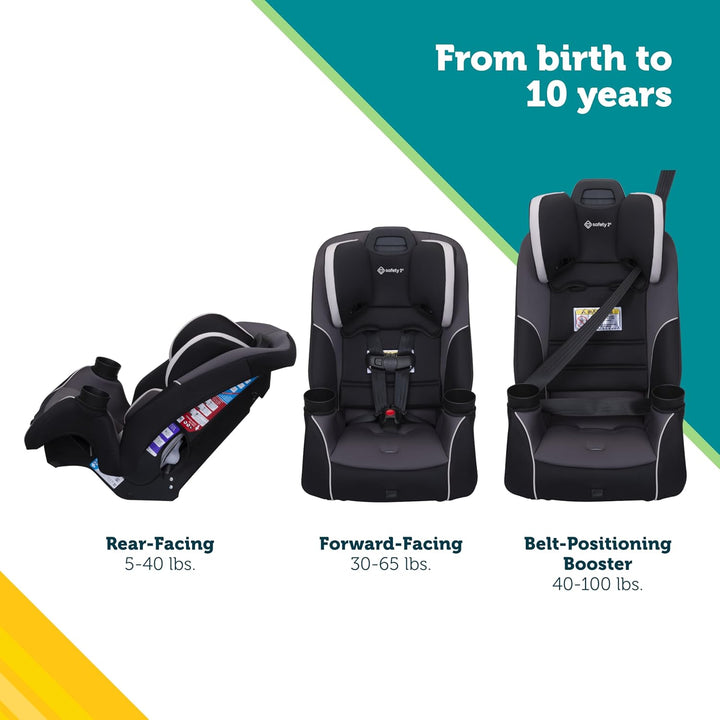 Crosstown Slim All-In-One Convertible Car Seat, City Storm