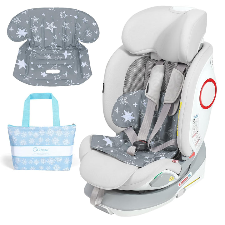 Car Seat Cooling Pad with Waterproof Liner, Gel Car Seat Cooler Pad for Babies Summer, Potty Training Protector Mat Cushion for Carseats and Strollers, Easy to Clean, Reversible, Cool Blue
