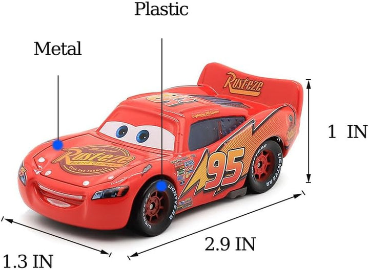 Car 2 3 Toys, Truck and Car Set, Movie Car, Metal and Plastic Material, Children'S Christmas and Birthday Gifts (Mack Truck Uncle)