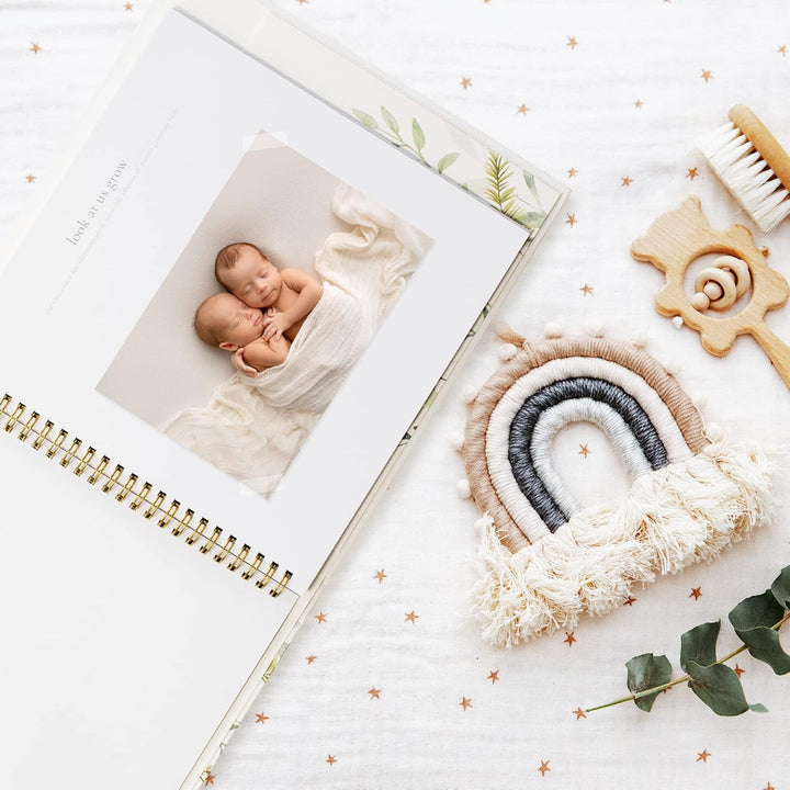Keepsake Baby Memory Book for Boys & Girls – Timeless First 5 Year Baby Book Photo Album – Gender Neutral Journal Scrapbook - Record a Milestone for Every Event from Birth to Age 5