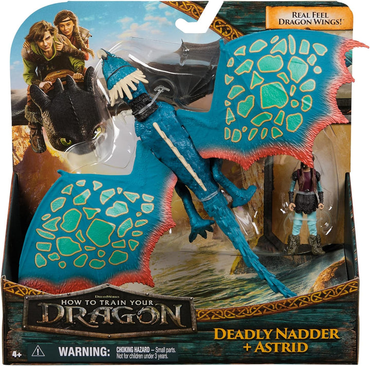 , How to Train Your Dragon, Deadly Nadder & Astrid, Viking Duo Action Figures, Kids Toys for Boys Ages 4 and Up