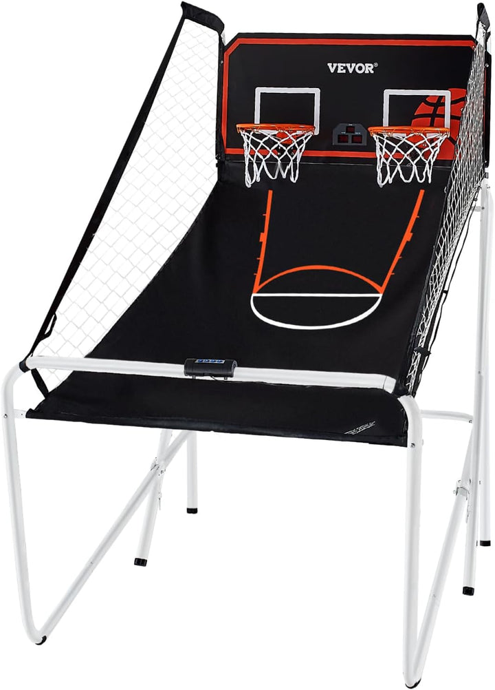 Basketball Arcade Game Indoor, 2 Player Indoor Basketball Game, Home Dual Pop- A-Shot Sport with Balls, 8 Game Modes, Electronic Scoreboard, and Inflation Pump, for Kids, Adults