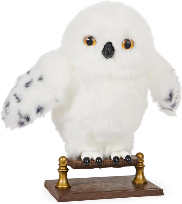 Harry Potter, Enchanting Hedwig Interactive Owl with over 15 Sounds and Movements and Hogwarts Envelope, Kids Toys for Ages 5 and Up