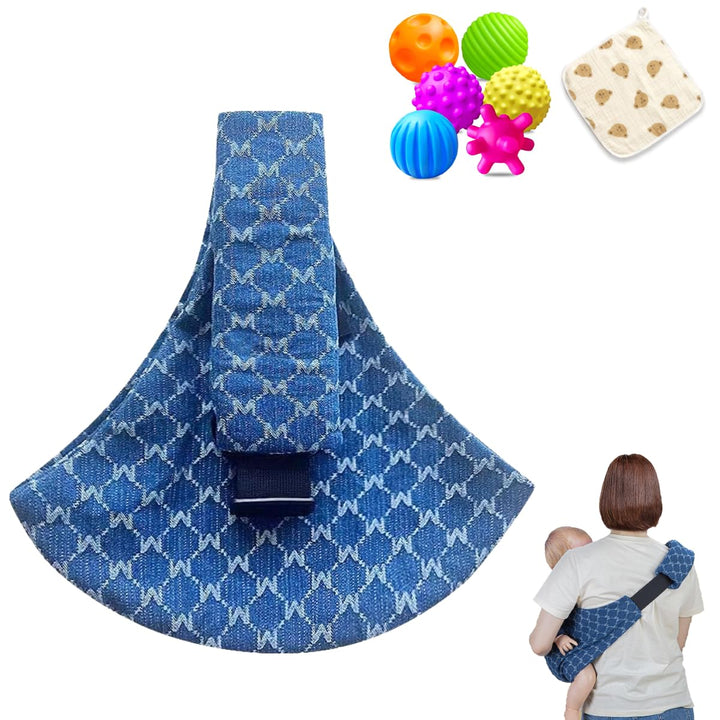 Baby Sling Carrier Adjustable Baby Sling 2025 Upgraded Toddler Sling Comfortable Baby Wrap Carriers Ergonomic-Designed, Travel Friendly Carrying 10-45 Lbsleopard