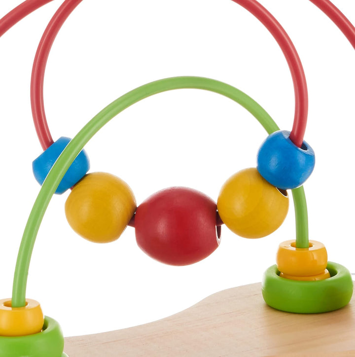 Double Bubble Wooden Bead Maze | Award Winning Educational Wire Roller Coaster Sorting Puzzle Early Development Toy for Babies and Toddlers