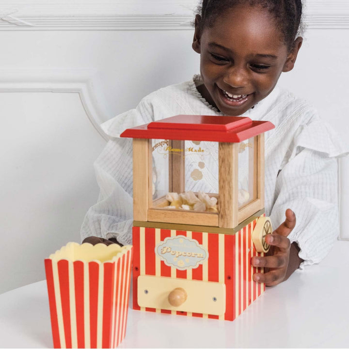 - Wooden Honeybake Retro Popcorn Machine | Cinema, Kitchen or Movies Pretend Play | Movie Night Role Kids Play Toy