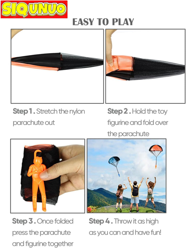 Parachute Toys for Kids, 6 Pack Tangle Free Outdoor Toys, Parachute Men for Kid, Small Toys for Kids Easterday, Halloween, Christmas, Birthday Gift, Unique Holiday Toy List 2025 Top Picks