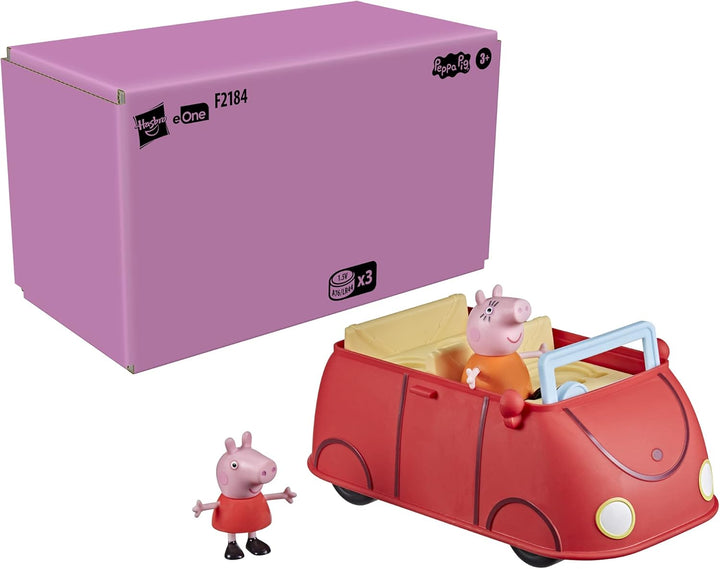 Peppa’S Adventures Peppa’S Family Red Car Preschool Toy, Speech and Sound Effects, Includes 2 Figures, for Ages 3 and Up