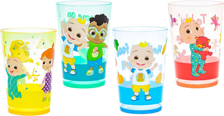 Bluey Nesting Tumbler Set Includes Durable Plastic Cups with Variety Artwork, Fun Drinkware Is Perfect for Kids (14.5 Oz, 4-Pack, Non-Bpa)