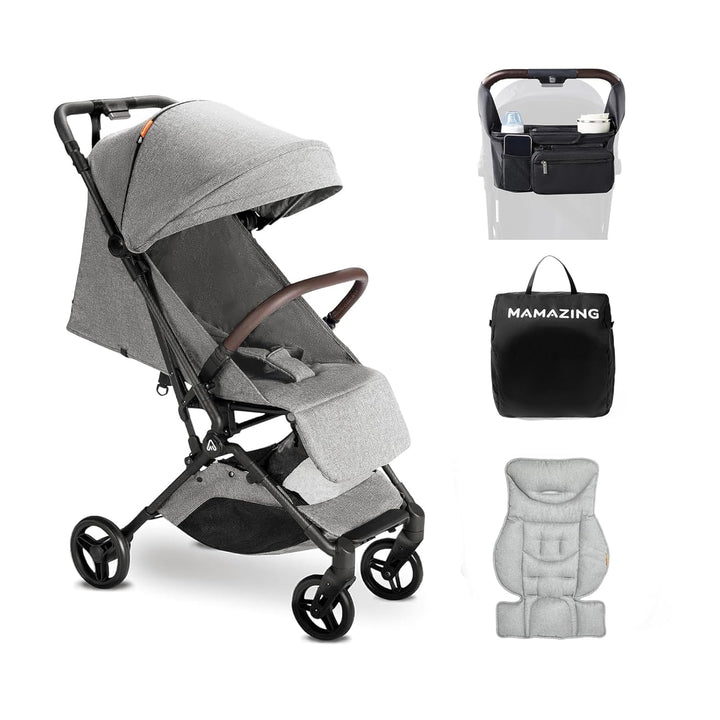 Lightweight Baby Travel Stroller with Carbon Fiber Frame, Compact & Airplane-Friendly, One-Handed Folding Design, 11.6 Lbs, Perfect for Toddlers, Jet