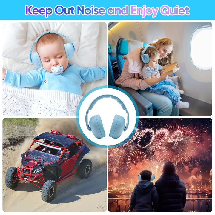 Baby Headphones for Noise - [Upgraded Friendly Version] Infant Ear Muffs Noise Protection - Toddler Noise Cancelling Headphones - Baby Ear Protection for 3 Months to 3 Years