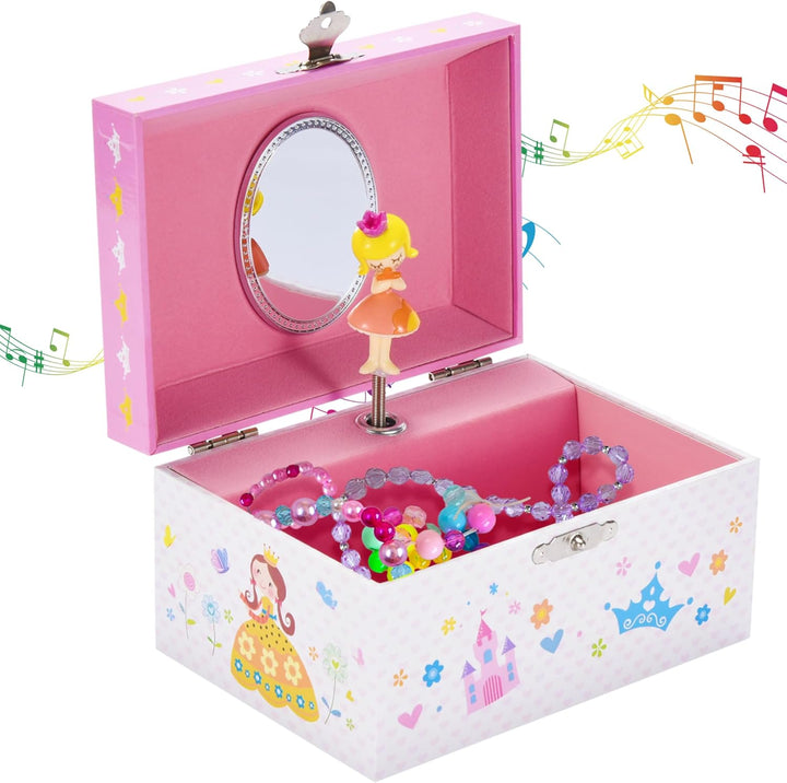 Jewelry Box for Girls - Girls Bedroom Accessories, Musical Jewelry Boxes with Spinning Unicorn Doll, Beautiful Dreamer Tune - Perfect Unicorn Birthday Gift for Kids 3 and Up