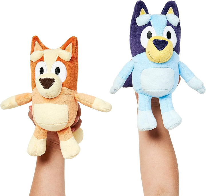 & Bingo Small Plush Bundle – 2 Pack Soft Stuffed Animals for Kids, Perfect Size for Little Hands, Cuddly Travel Toys, Embroidered Faces, Gift for Toddlers Ages 3+