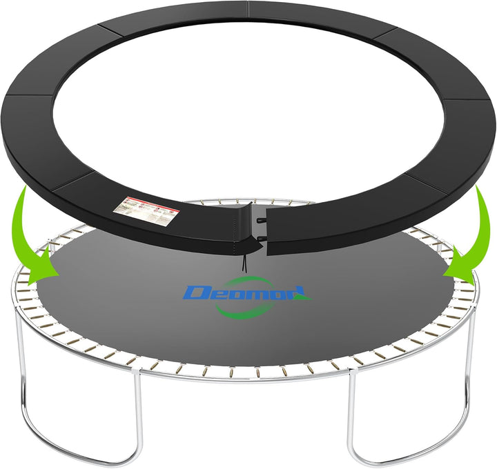 Trampoline Pad, 10FT 12FT 14FT Trampoline Replacement Safety Pad, Universal Trampoline Pads, Spring Cover, Waterproof, Tear Resistant, round Arch Trampoline Parts for Kids