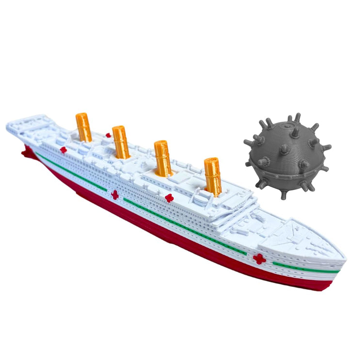 Split in Half Titanic Bath Boat and Pool Toy,Break in Half RMS Titanic Toys for Kids, Historically Accurate Breakable Titanic Toy, Titanic Ship, Titanic Cake Topper, Titanic Figurine, Titanic Boat, Titanic Replica