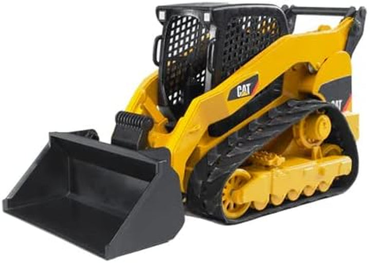 Toys - Construction Realistic CAT Compact Track Loader with Adjustable and Lockable Loading Arm and Moveable Rubber Chains - Ages 3+