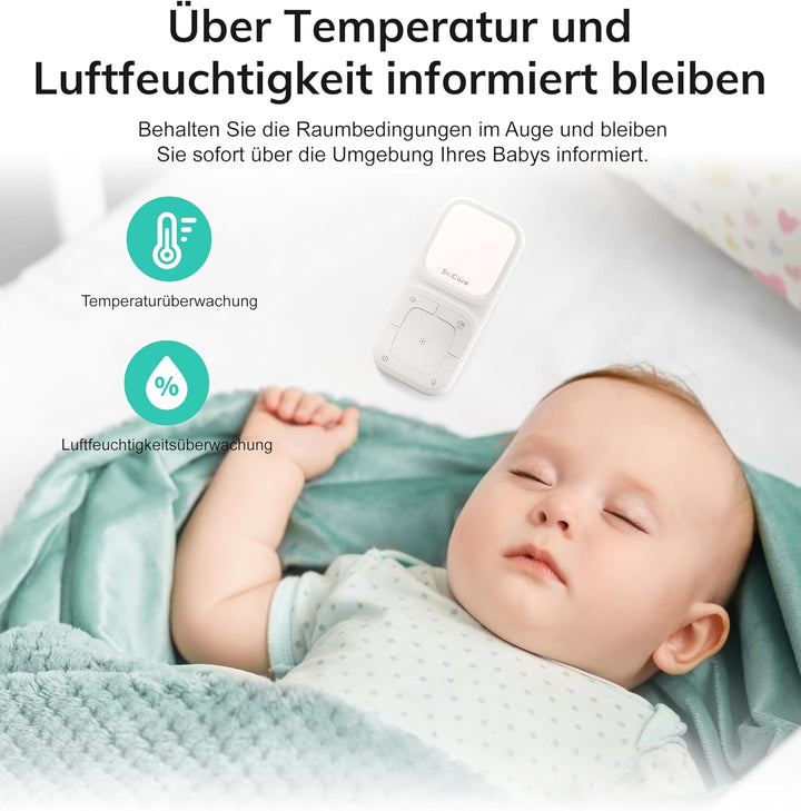 Neogo Portable Baby Audio Monitor and Sound Machine | Baby Sleep Soother | Travel | Registry Gift with 1000Ft Range, Two-Way Talk, VOX, Nightlight, 8 Lullabies, and Vibrating Sound Alert