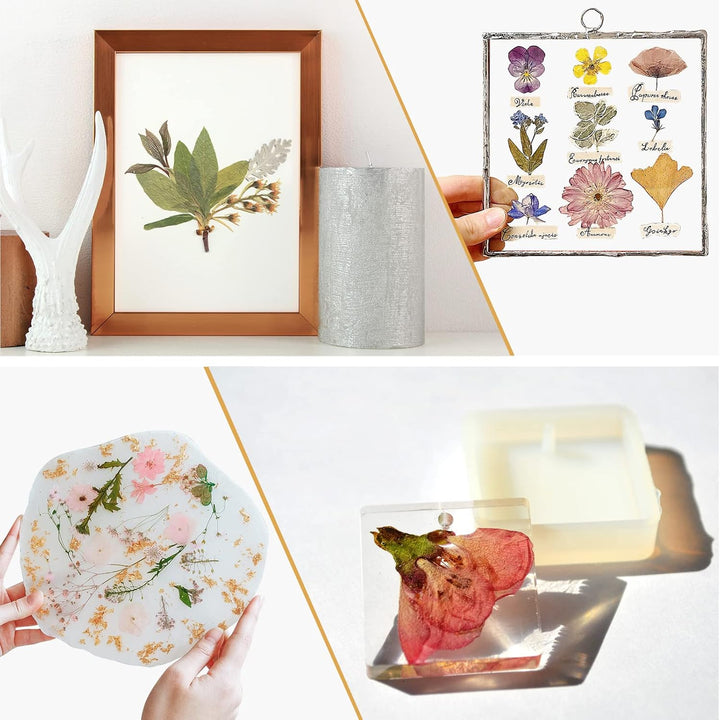 Microwave Flower Press Kit, 9"X9" Quick Drying Flower Pressing Kit with Washable Cloth for Crafts Pressed Flowers and Plant for DIY Art, Preservation for Bookmark Frame Wedding Flowers Drying