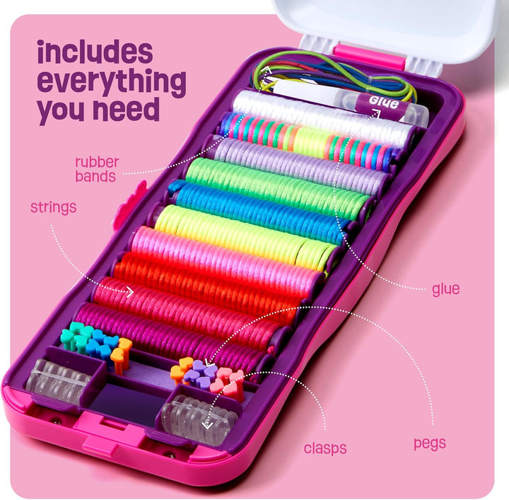 Friendship Bracelet Making Kit for Girls - Crafts for Girl - String Bracelets Maker - Gifts for 8-12 Year Old Kid - Birthday Gift Ideas & Kits Toys Ages 8, 9, 10, 11, 12 - Kids Age 8-12 Olds