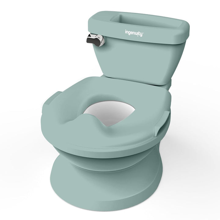 Summer Infant by  My Size Potty Pro in White, Toddler Potty Training Toilet, Lifelike Flushing Sound, for Ages 18 Months+, up to 50 Pounds